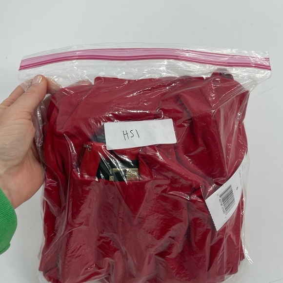 NWT Alexia Admor‎ Fara Red High Neck Midi Dress Front Split Classic Size 6 - Picture 11 of 11